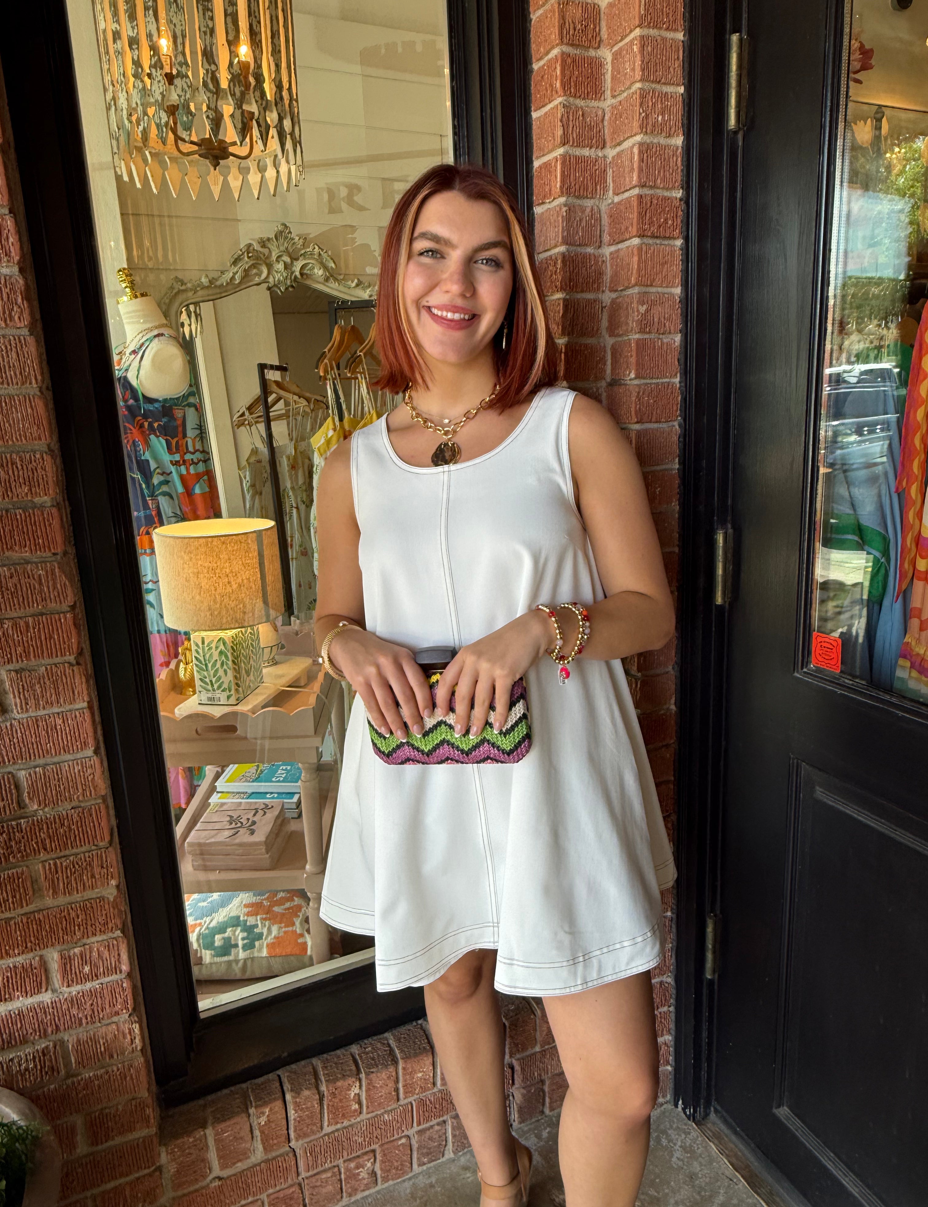 Ember Scoop Neck Mini Dress