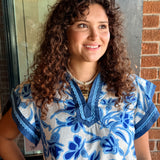 Cameron Blue Floral Top