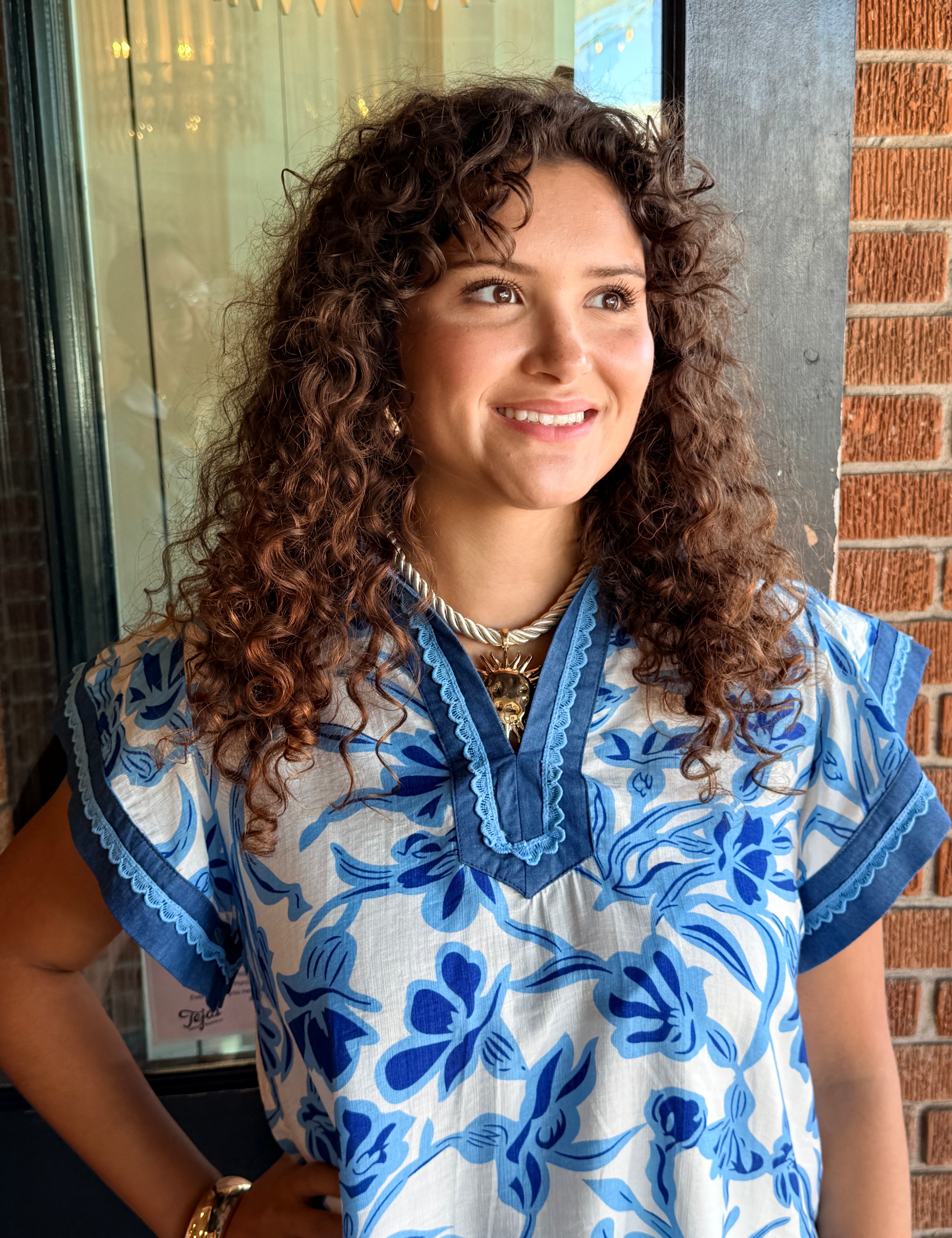 Cameron Blue Floral Top