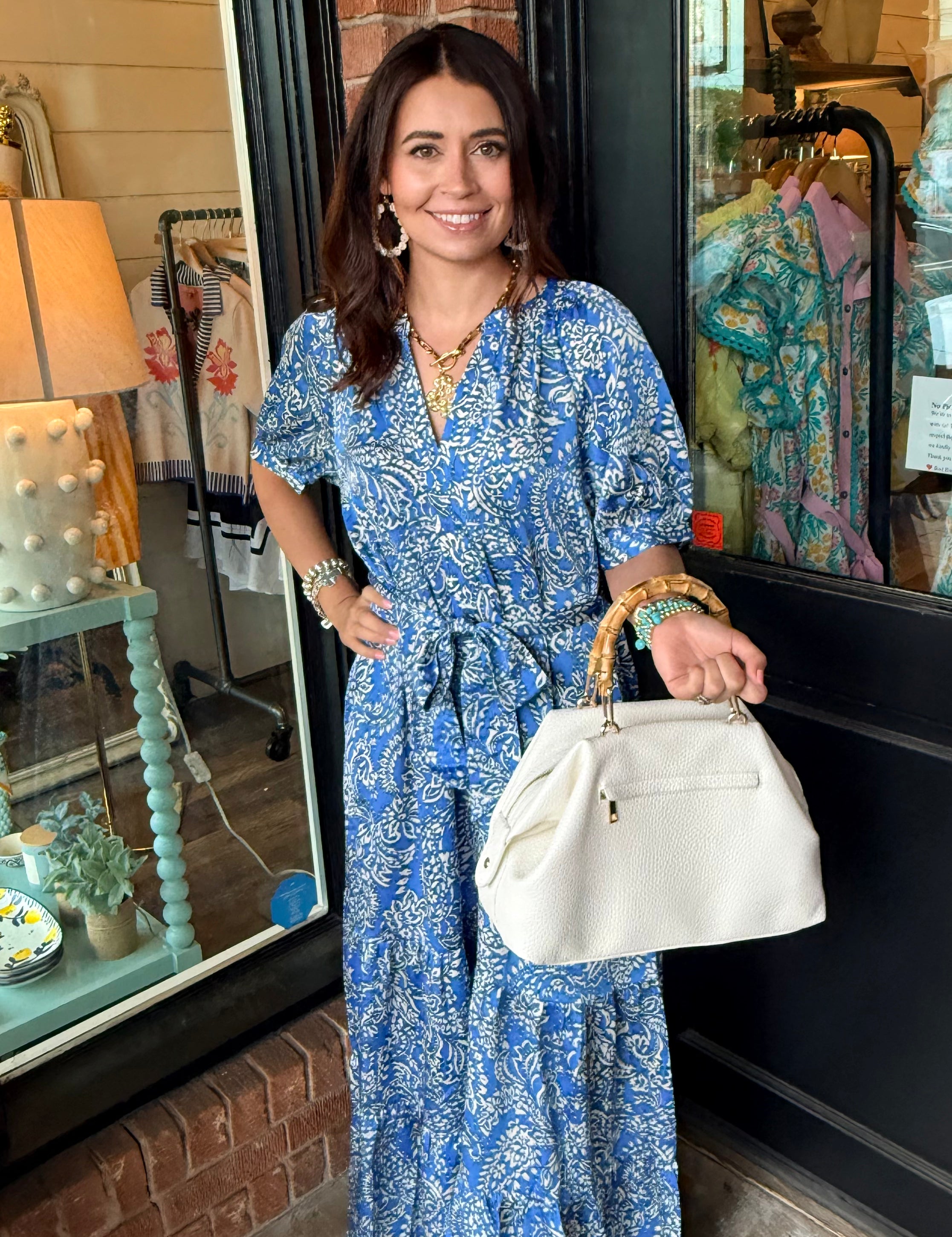 Donna Damask Maxi Dress