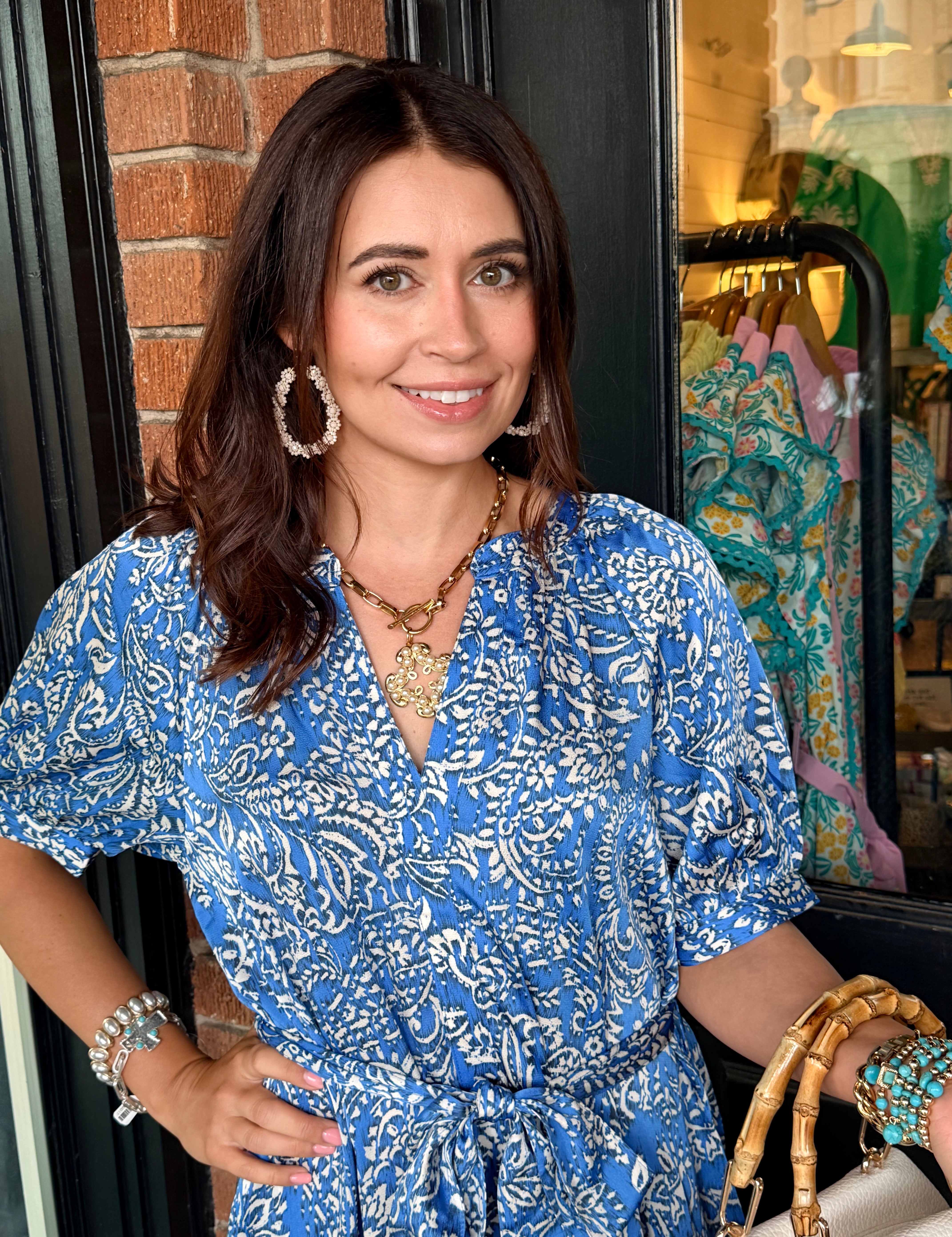 Donna Damask Maxi Dress