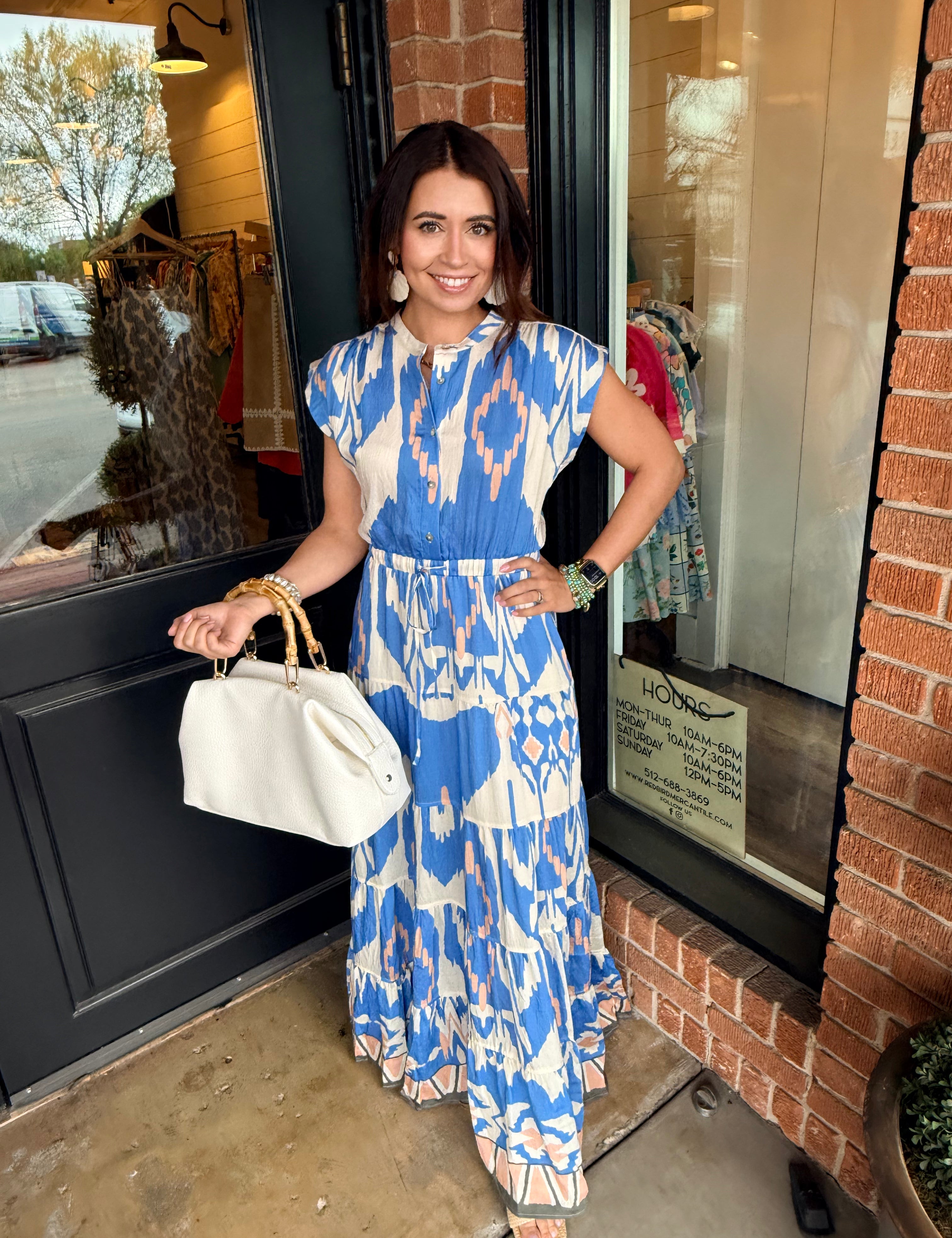 Kayla Geometric Maxi Dress