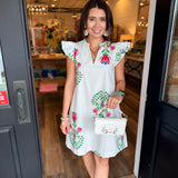 Brenda Floral Ruffle Mini Dress