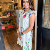 Brenda Floral Ruffle Mini Dress