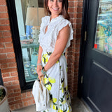 Leslie Lemon Maxi Skirt