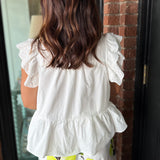 Grace Eyelet Peplum Top