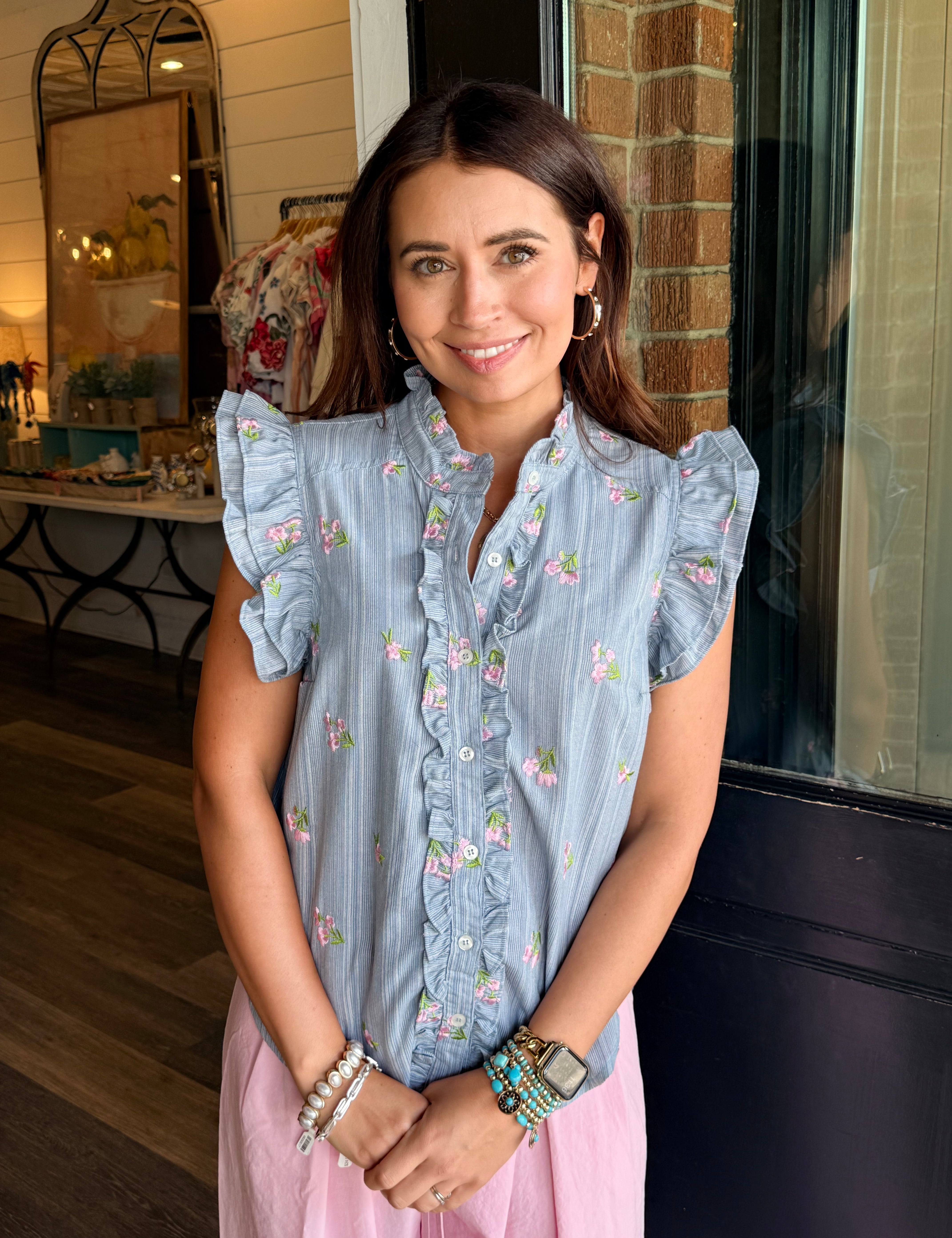 Millie Embroidered Top