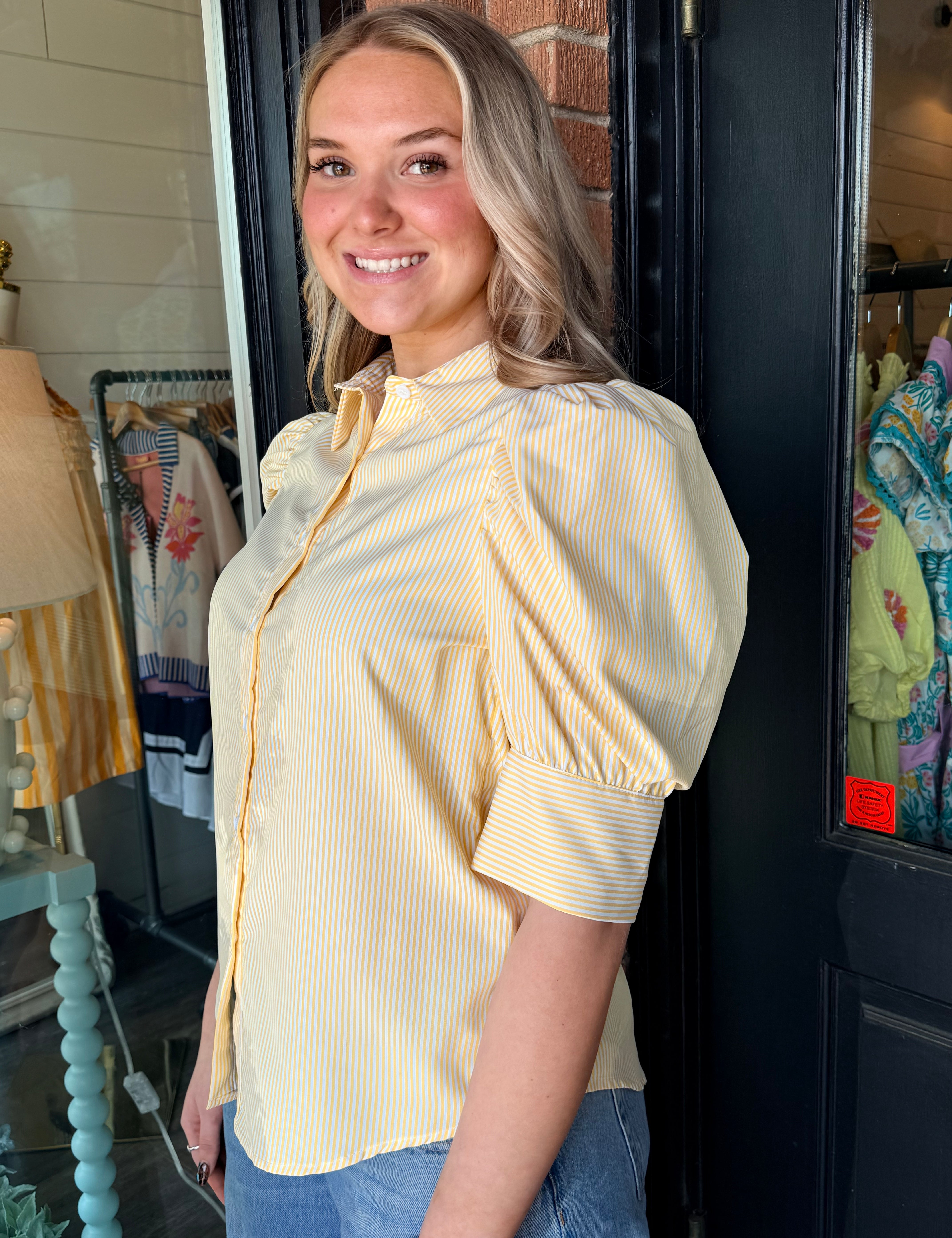 Annie Collared Neck Top