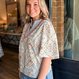 Diana Wave Trim Top