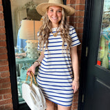 Cassie Stripe T-Shirt Dress