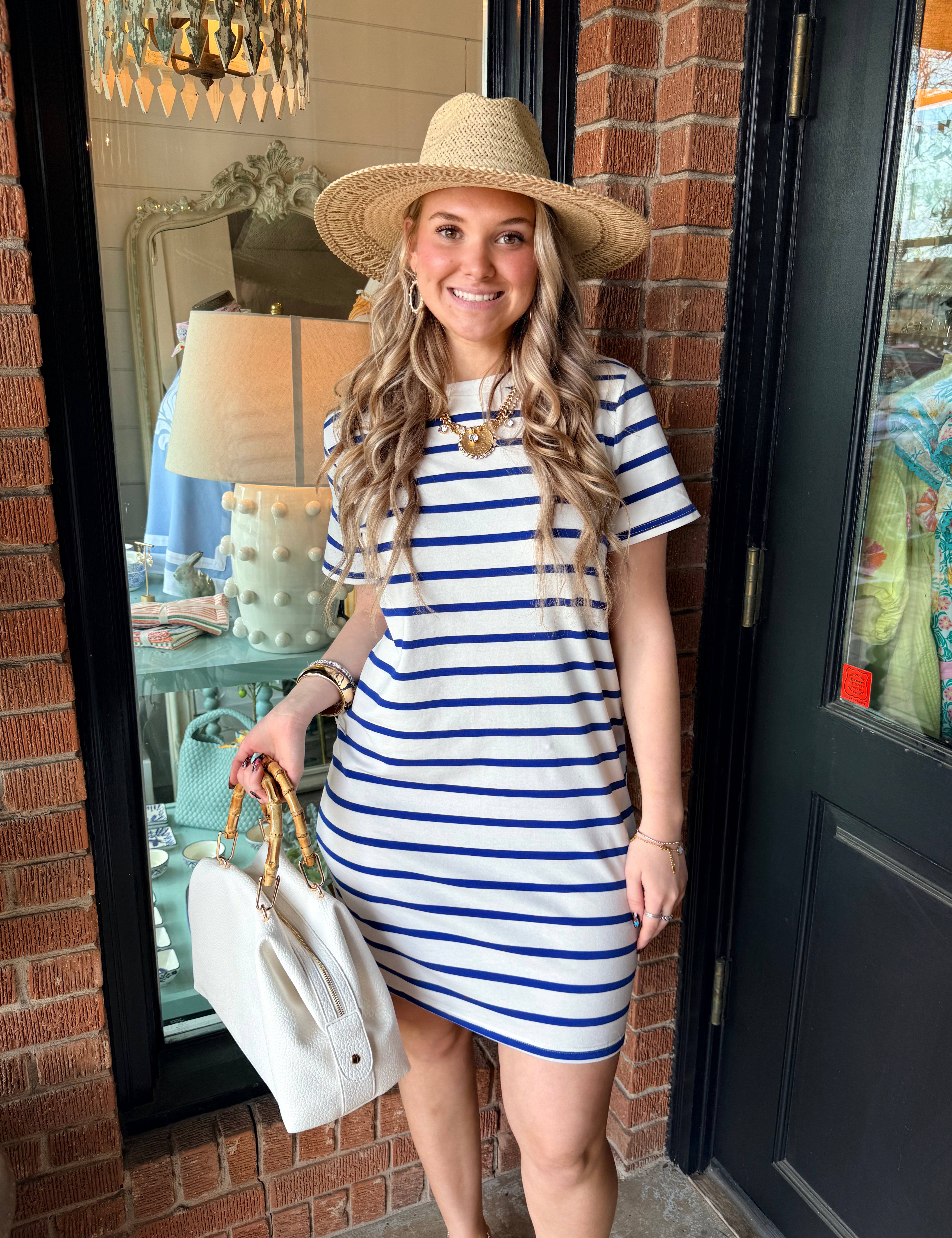 Cassie Stripe T-Shirt Dress