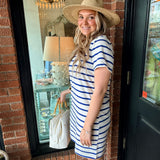 Cassie Stripe T-Shirt Dress