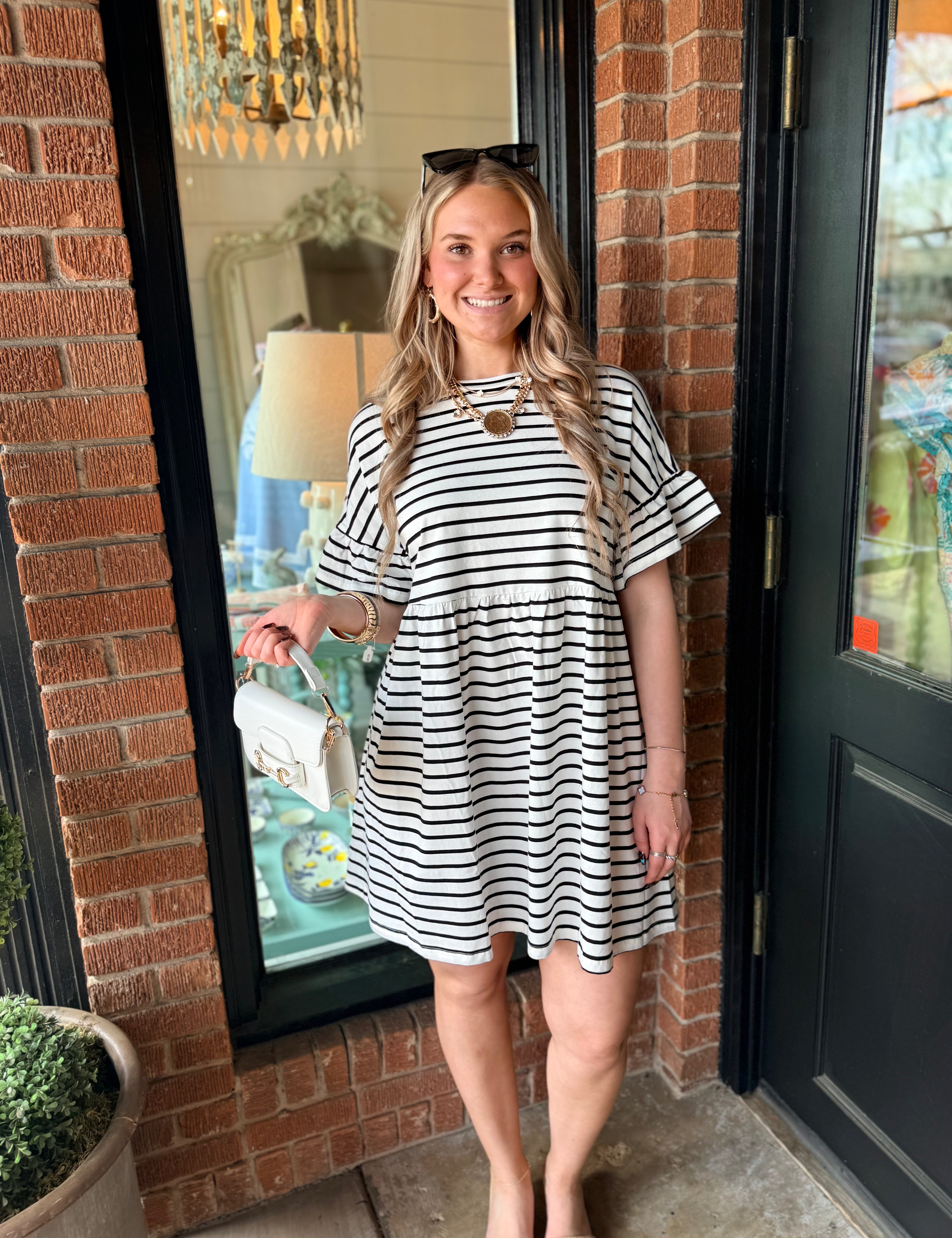 Allison Striped Mini Dress