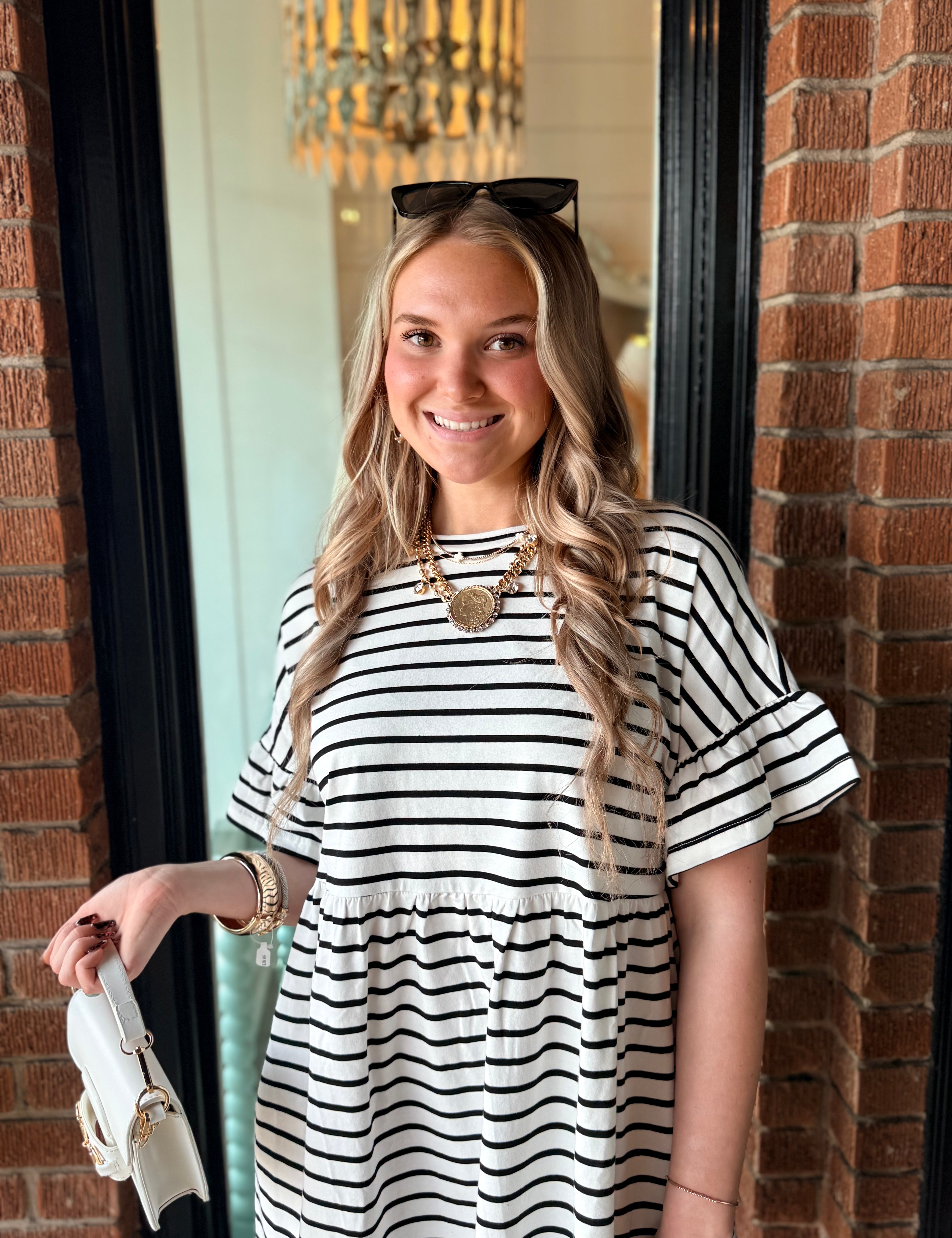 Allison Striped Mini Dress