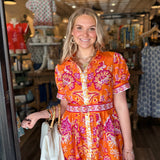 Elizabeth Paisley Mini Dress