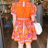 Elizabeth Paisley Mini Dress
