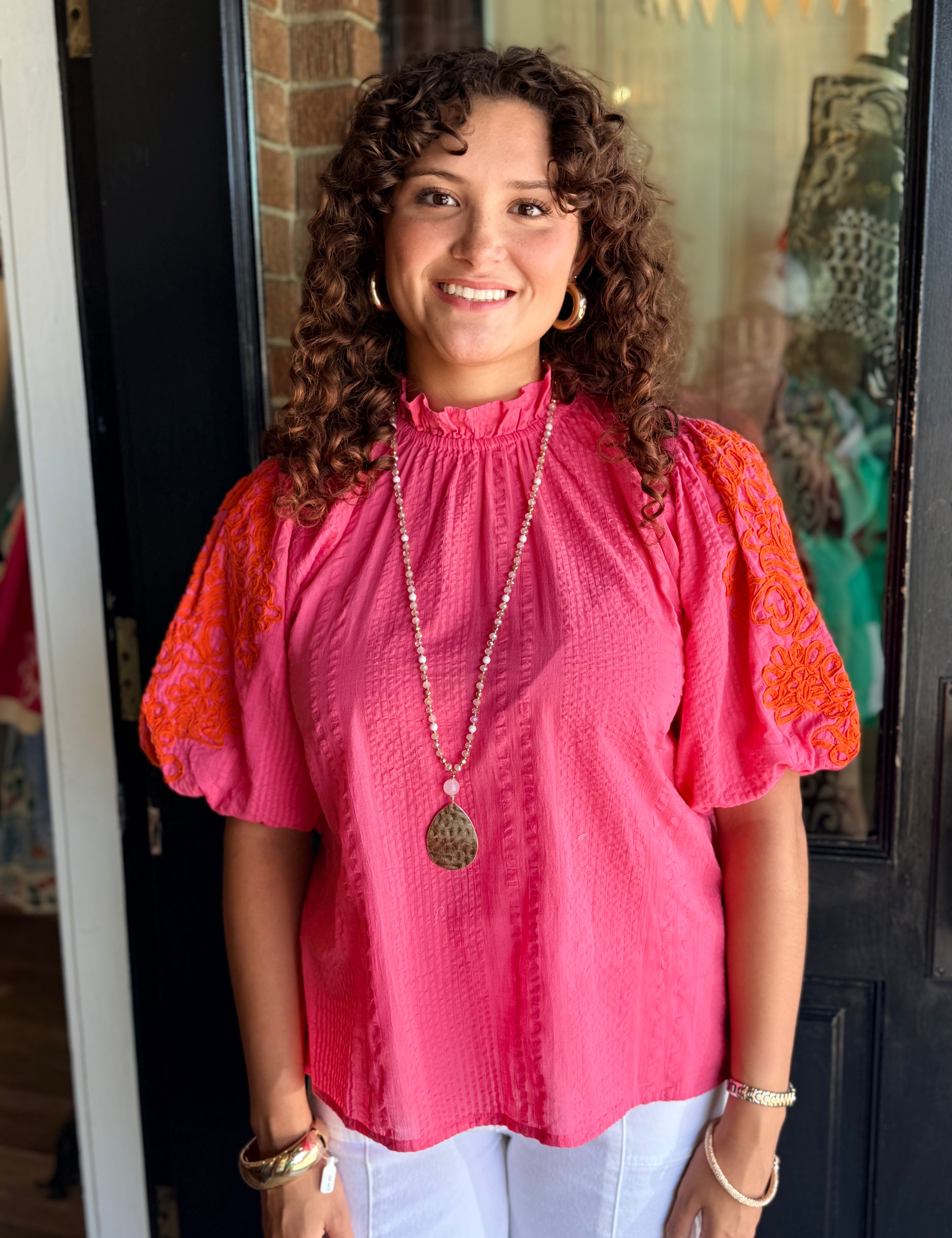 Ally Embroidered Top