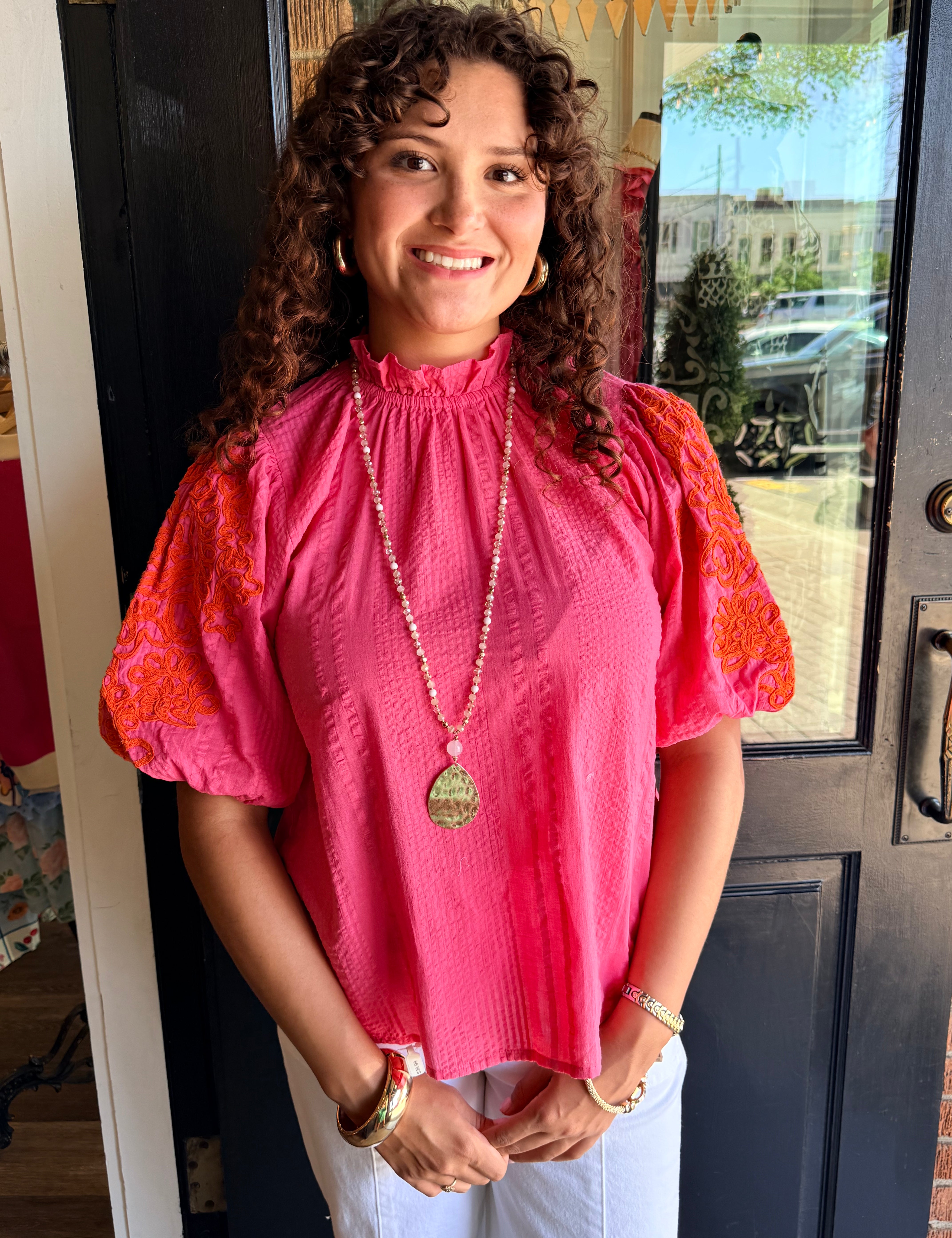 Ally Embroidered Top