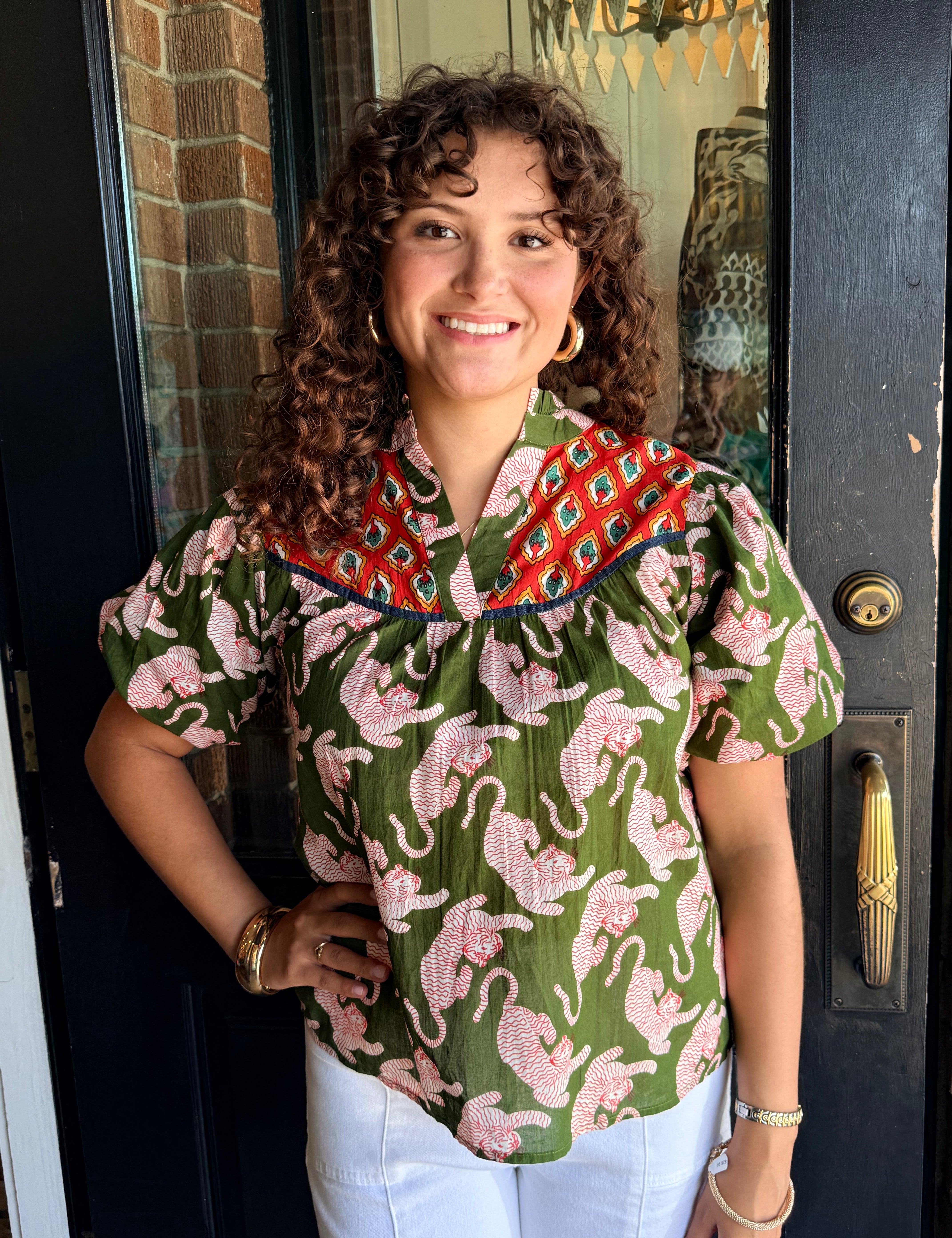 Harper Tiger Print Top