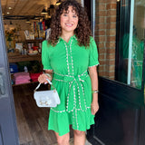 Jessica Puff Shoulder Dress