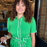 Jessica Puff Shoulder Dress