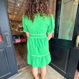 Jessica Puff Shoulder Dress