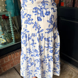 Birdie Tiered Floral Skirt