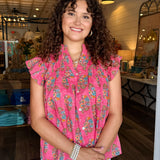 Julia Flutter Sleeve Top