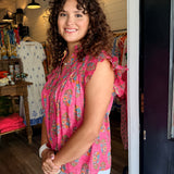 Julia Flutter Sleeve Top
