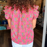 Julia Flutter Sleeve Top