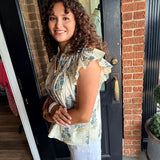 Julia Flutter Sleeve Top