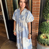 Misty Floral Midi Dress