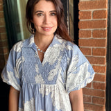 Misty Floral Midi Dress