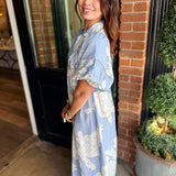Misty Floral Midi Dress
