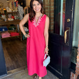 Wendy V-Neck Midi Dress