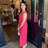 Wendy V-Neck Midi Dress