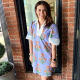 Natalia Flower Mini Dress