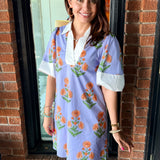 Natalia Flower Mini Dress