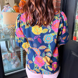 Irma Floral V-Neck Top