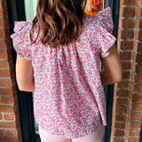 Lila Flutter Sleeve Top