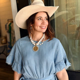 Lyla Denim Wrap Dress