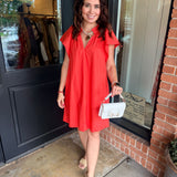 Mindy Ruffled Mini Dress