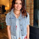 Cyndi Cropped Denim Jacket