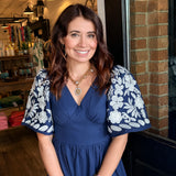 Belinda Embroidered Midi Dress