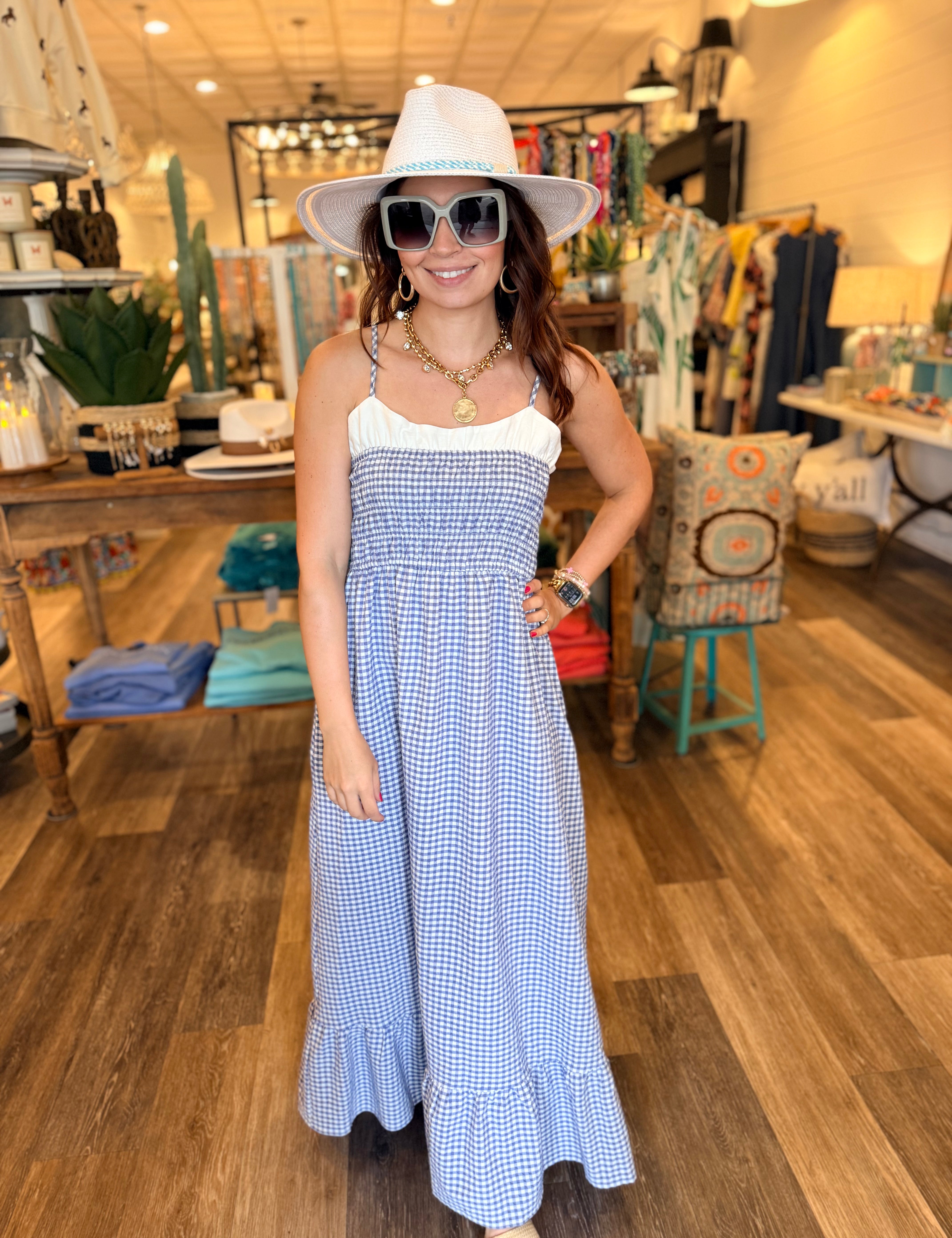 Nina Smocked Maxi Dress