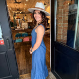 Tina Denim Maxi Dress