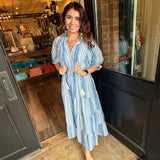 Jaimie Puff Sleeve Midi Dress