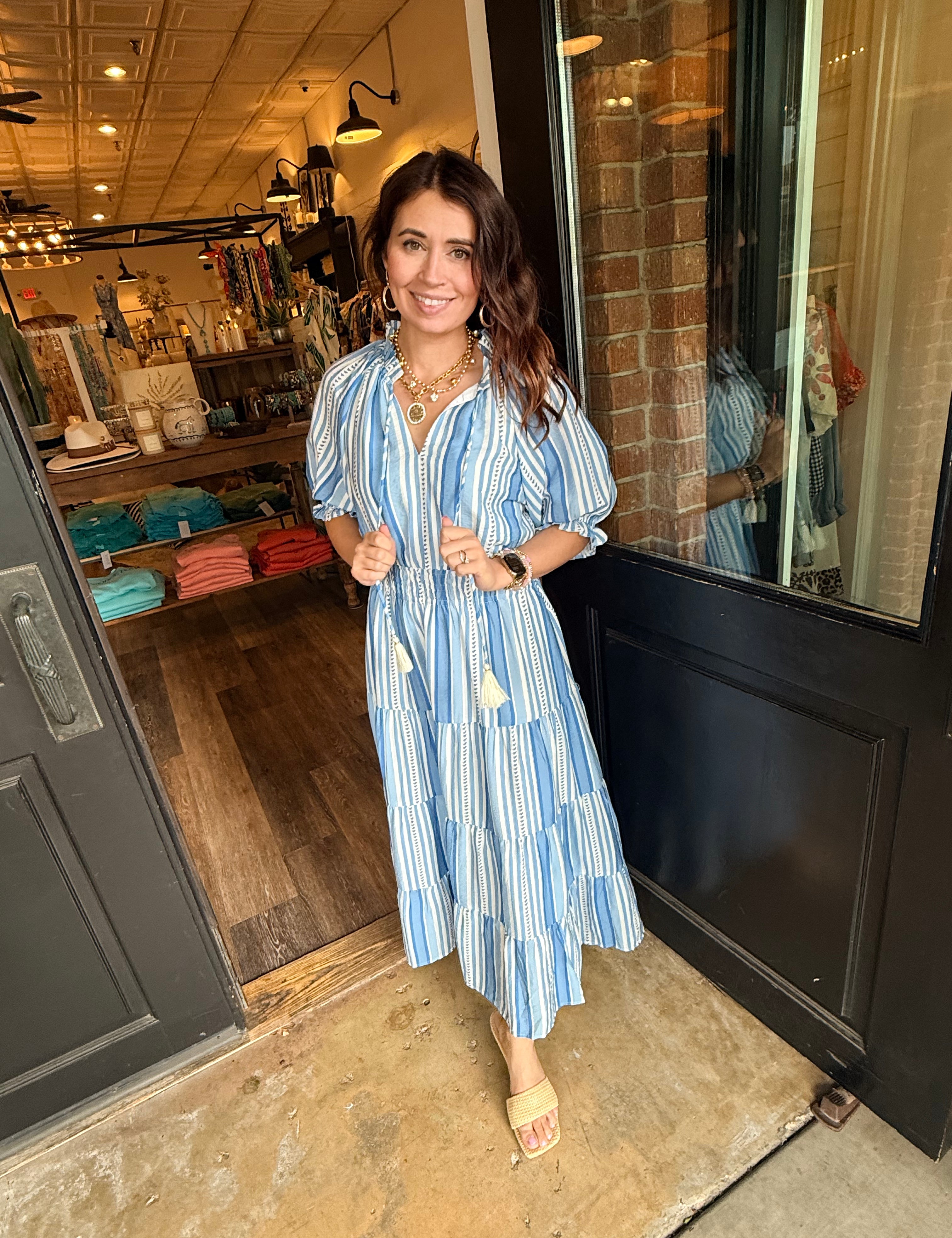 Jaimie Puff Sleeve Midi Dress