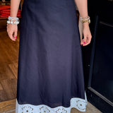 Trina Floral Cutout Midi Skirt