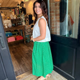 Dakota Polka Dot Midi Skirt